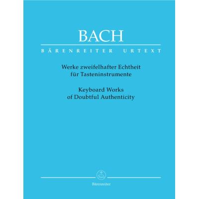 Partitions classique BARENREITER BACH J.S - KEYBOARD WORKS OF DOUBTFUL AUTHENTICITY - PIANO Piano - Publicité Partitions classique BARENREITER BACH J.S - KEYBOARD WORKS OF DOUBTFUL AUTHENTICITY - PIANO Piano - Publicité