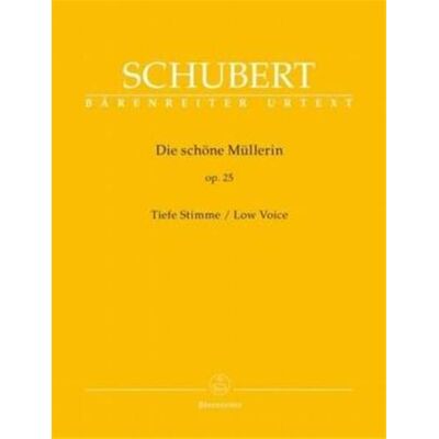 Barenreiter Schubert Franz La Belle Meuniere Opus 25 - Voix Graves/Piano - Publicité Barenreiter Schubert Franz La Belle Meuniere Opus 25 - Voix Graves/Piano - Publicité