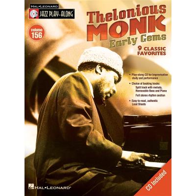 Hal Leonard Jazz Play-Along Vol.156 Thelonious Monk Early Gems + Cd - Publicité Hal Leonard Jazz Play-Along Vol.156 Thelonious Monk Early Gems + Cd - Publicité