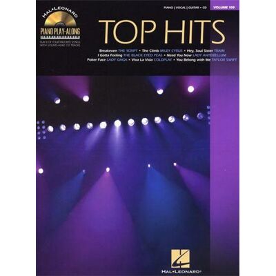 Hal Leonard Piano Play-Along Vol.109 Top Hits + Cd - Publicité Hal Leonard Piano Play-Along Vol.109 Top Hits + Cd - Publicité
