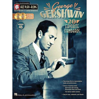 Partitions jazz&blues HAL LEONARD GEORGE GERSHWIN - JAZZ PLAY-ALONG VOLUME 45 - B FLAT INSTRUMENTS Instrument en sib - Publicité Partitions jazz&blues HAL LEONARD GEORGE GERSHWIN - JAZZ PLAY-ALONG VOLUME 45 - B FLAT INSTRUMENTS Instrument en sib - Publicité
