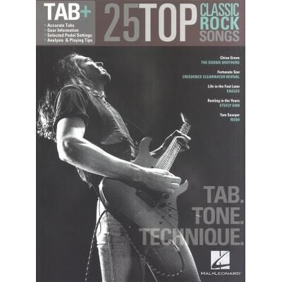 Hal Leonard Tab+ 25 Top Classic Songs Tab Tone Technique Guitar Recorded Version - Publicité Hal Leonard Tab+ 25 Top Classic Songs Tab Tone Technique Guitar Recorded Version - Publicité