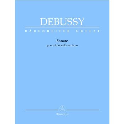 Partitions classique BARENREITER DEBUSSY CLAUDE - SONATE - VIOLONCELLE, PIANO Violoncelle - Publicité Partitions classique BARENREITER DEBUSSY CLAUDE - SONATE - VIOLONCELLE, PIANO Violoncelle - Publicité