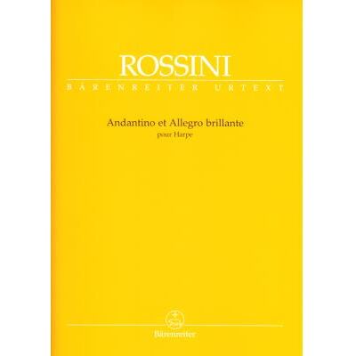 Partitions classique BARENREITER ROSSINI G. - ANDANTINO ET ALLEGRO BRILLANTE - HARPE Harpe - Publicité Partitions classique BARENREITER ROSSINI G. - ANDANTINO ET ALLEGRO BRILLANTE - HARPE Harpe - Publicité