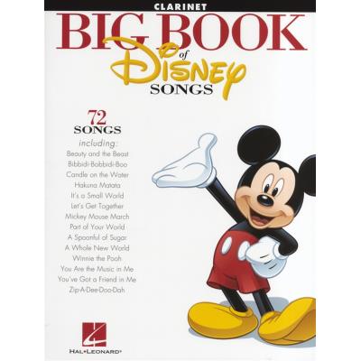 Partitions variété, pop, rock... HAL LEONARD THE BIG BOOK OF DISNEY SONGS INSTRUMENTAL FOLIO - CLARINET Musique films - comédies musical - Publicité Partitions variété, pop, rock... HAL LEONARD THE BIG BOOK OF DISNEY SONGS INSTRUMENTAL FOLIO - CLARINET Musique films - comédies musical - Publicité