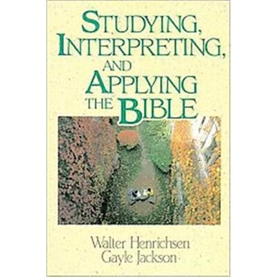 Zondervan Studying, Interpreting, and Applying the Bible - Publicité Zondervan Studying, Interpreting, and Applying the Bible - Publicité