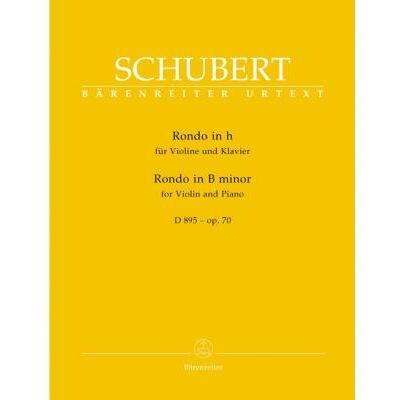 Partitions classique BARENREITER SCHUBERT FRANZ - RONDO FOR VIOLIN AND PIANO OP.70 D895 Violon - Publicité Partitions classique BARENREITER SCHUBERT FRANZ - RONDO FOR VIOLIN AND PIANO OP.70 D895 Violon - Publicité