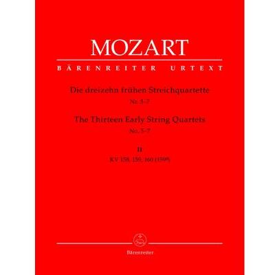 Partitions classique BARENREITER MOZART W.A. - 13 EARLY STRING QUARTET VOL.2 : N°5 A 7 - 2 VIOLONS, ALTO, VIOLONCELLE Ensemble à cordes - Publicité Partitions classique BARENREITER MOZART W.A. - 13 EARLY STRING QUARTET VOL.2 : N°5 A 7 - 2 VIOLONS, ALTO, VIOLONCELLE Ensemble à cordes - Publicité