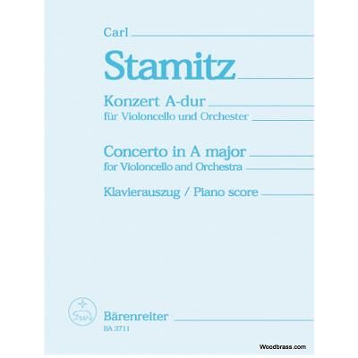 Partitions classique BARENREITER STAMITZ C. - VIOLONCELLO-KONZERT FUR DEN KONIG VON PREUSSEN N°2 A-DUR Violoncelle - Publicité Partitions classique BARENREITER STAMITZ C. - VIOLONCELLO-KONZERT FUR DEN KONIG VON PREUSSEN N°2 A-DUR Violoncelle - Publicité