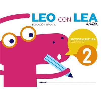 Anaya Leo Con Lea 2 Mayúsculas 4 Años - Publicité Anaya Leo Con Lea 2 Mayúsculas 4 Años - Publicité
