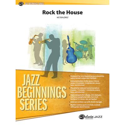 Partitions jazz&blues ALFRED PUBLISHING LOPEZ VICTOR - ROCK THE HOUSE - JAZZ BAND Big band - Publicité Partitions jazz&blues ALFRED PUBLISHING LOPEZ VICTOR - ROCK THE HOUSE - JAZZ BAND Big band - Publicité