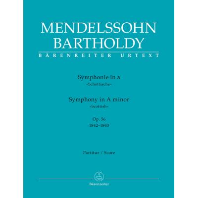 Partitions classique BARENREITER MENDELSSOHN - SYMPHONY A MINOR OP.56 Grand format - Publicité Partitions classique BARENREITER MENDELSSOHN - SYMPHONY A MINOR OP.56 Grand format - Publicité