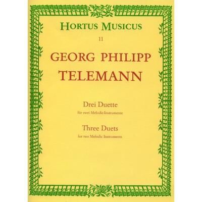 Partitions classique BARENREITER TELEMANN G.P. - 3 DUOS - 2 INSTRUMENTS MELODIQUES Musique de chambre - Publicité Partitions classique BARENREITER TELEMANN G.P. - 3 DUOS - 2 INSTRUMENTS MELODIQUES Musique de chambre - Publicité