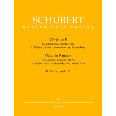 Partitions classique BARENREITER SCHUBERT F. - OCTUOR EN FA MAJEUR D 803 OP.POST.166 Ensemble mixte - Publicité Partitions classique BARENREITER SCHUBERT F. - OCTUOR EN FA MAJEUR D 803 OP.POST.166 Ensemble mixte - Publicité