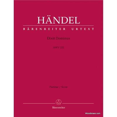 Partitions classique BARENREITER HANDEL G.F. - DIXIT DOMINUS HWV 232 - SCORE Grand format - Publicité Partitions classique BARENREITER HANDEL G.F. - DIXIT DOMINUS HWV 232 - SCORE Grand format - Publicité