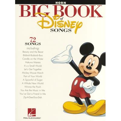 Partitions variété, pop, rock... HAL LEONARD THE BIG BOOK OF DISNEY SONGS INSTRUMENTAL FOLIO - HORN Musique films - comédies musical - Publicité Partitions variété, pop, rock... HAL LEONARD THE BIG BOOK OF DISNEY SONGS INSTRUMENTAL FOLIO - HORN Musique films - comédies musical - Publicité
