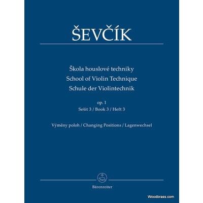 Méthodes et pédagogie BARENREITER SEVCIK O. - SCHOOL OF VIOLIN TECHNIQUE OP.1 BOOK 3 Violon - Publicité Méthodes et pédagogie BARENREITER SEVCIK O. - SCHOOL OF VIOLIN TECHNIQUE OP.1 BOOK 3 Violon - Publicité