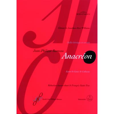 Partitions classique BARENREITER RAMEAU J.P. - ANACREON - CHOEUR Choeur et ensemble vocal - Publicité Partitions classique BARENREITER RAMEAU J.P. - ANACREON - CHOEUR Choeur et ensemble vocal - Publicité