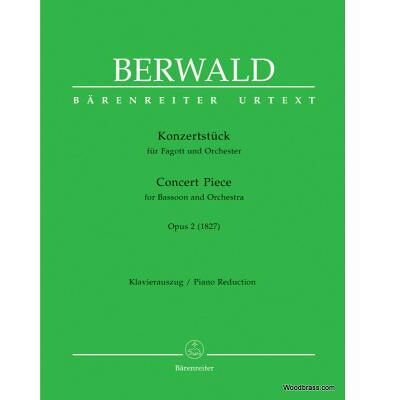 Partitions classique BARENREITER BERWALD FRANZ - CONCERT PIECE FOR BASSOON AND ORCHESTRA OP.2 - BASSON & PIANO Basson - Publicité Partitions classique BARENREITER BERWALD FRANZ - CONCERT PIECE FOR BASSOON AND ORCHESTRA OP.2 - BASSON & PIANO Basson - Publicité
