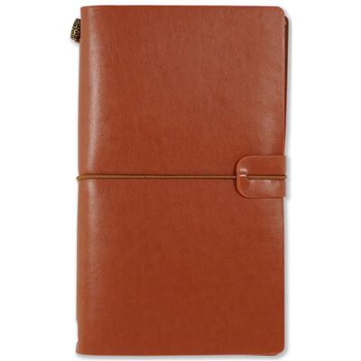 Journal de voyage Peter Pauper 12 x 20 cm cognac Cognac - Publicité Journal de voyage Peter Pauper 12 x 20 cm cognac Cognac - Publicité