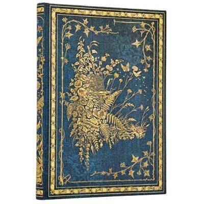Carnet avec couverture rigide Paperblanks Midi Ligné Les Papillons Bleu et Or Bleu et Or - Publicité Carnet avec couverture rigide Paperblanks Midi Ligné Les Papillons Bleu et Or Bleu et Or - Publicité