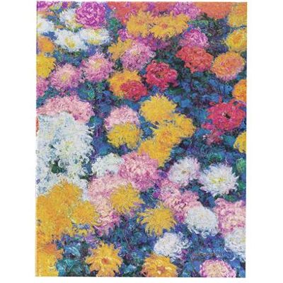 Carnet ligné ultra Paperblanks Chrysanthèmes de Monet Multicolore - Publicité Carnet ligné ultra Paperblanks Chrysanthèmes de Monet Multicolore - Publicité