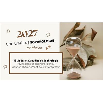 Calendrier 2027 Une année de sophrologie, 1er niveau 13 vidéos et 12 audios de sophrologie réunis dans ce calendrier conçu pour un cheminement doux et progressif - Magalie Aragon - Aragon Magalie - broché - Calendrier - Publicité Calendrier 2027 Une année de sophrologie, 1er niveau 13 vidéos et 12 audios de sophrologie réunis dans ce calendrier conçu pour un cheminement doux et progressif - Magalie Aragon - Aragon Magalie - broché - Calendrier - Publicité
