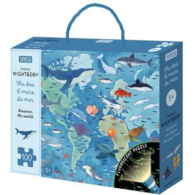 NIGHT & DAY - La mer Inclus 1 livre, 1 puzzle et 16 silhouettes - Matteo Gaule - Sassi - Coffret - Jeux livres objets - Publicité NIGHT & DAY - La mer Inclus 1 livre, 1 puzzle et 16 silhouettes - Matteo Gaule - Sassi - Coffret - Jeux livres objets - Publicité