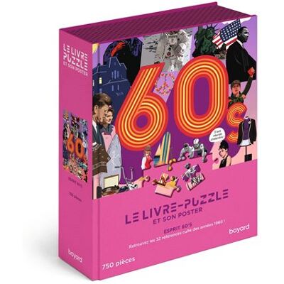 Livre-puzzle Années 60's Le cadeau idéal pour tous les nostalgiques des années 60 ! - POB - Bayard - Coffret - Jeux livres objets - Publicité Livre-puzzle Années 60's Le cadeau idéal pour tous les nostalgiques des années 60 ! - POB - Bayard - Coffret - Jeux livres objets - Publicité