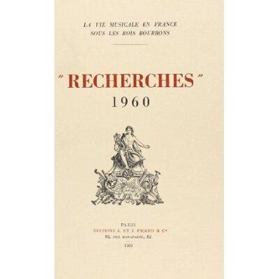 Recherches sur la musique française classique. Volume (01) I. - Collectif - Picard - broché - Livre - Publicité Recherches sur la musique française classique. Volume (01) I. - Collectif - Picard - broché - Livre - Publicité