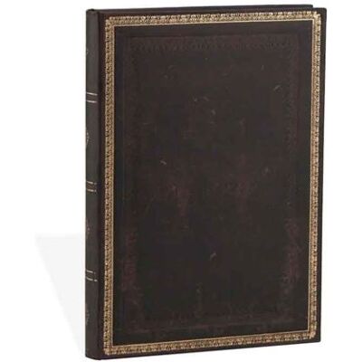 Carnet ligné Paperblanks Noir Marocain Midi Noir - Publicité Carnet ligné Paperblanks Noir Marocain Midi Noir - Publicité