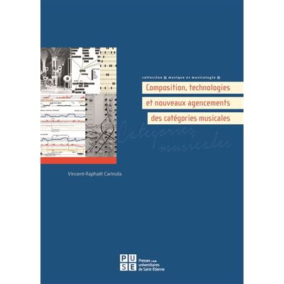 Composition, technologies et nouveaux agencements des catégories musicales - Vincent-Raphaël Carinola - Publ.de St-Etienne - broché - Essai - Publicité Composition, technologies et nouveaux agencements des catégories musicales - Vincent-Raphaël Carinola - Publ.de St-Etienne - broché - Essai - Publicité