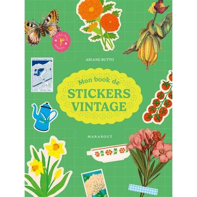 Stickers thérapie - trésors rétros Plus de 1000 stickers - Ariane Butto - Marabout - broché - Livre-jeu - Publicité Stickers thérapie - trésors rétros Plus de 1000 stickers - Ariane Butto - Marabout - broché - Livre-jeu - Publicité