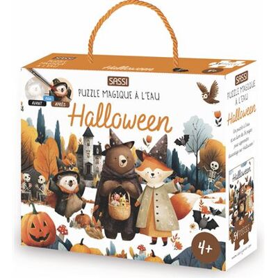 Puzzle magique à l'eau - Halloween 54 pieces a colorier - Matteo Gaule - Sassi - Boîte ou accessoire - Jeux livres objets - Publicité Puzzle magique à l'eau - Halloween 54 pieces a colorier - Matteo Gaule - Sassi - Boîte ou accessoire - Jeux livres objets - Publicité