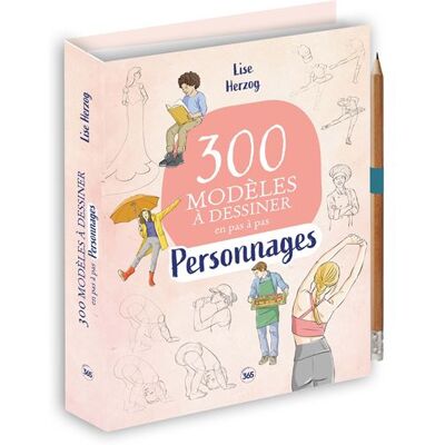 300 modèles à dessiner en pas à pas – Personnages - Lise Herzog - Editions 365 - broché - Guide - Publicité 300 modèles à dessiner en pas à pas – Personnages - Lise Herzog - Editions 365 - broché - Guide - Publicité