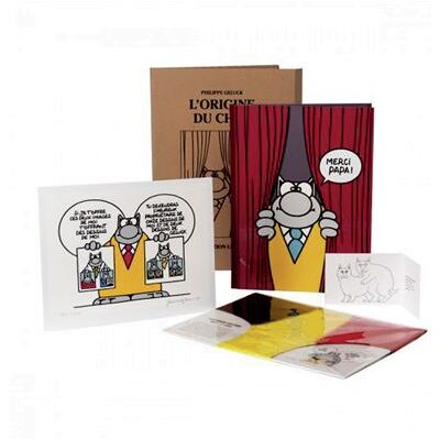 L'Origine du Chat Édition luxe - Philippe Geluck - Casterman - Coffret - Bande dessinée - Publicité L'Origine du Chat Édition luxe - Philippe Geluck - Casterman - Coffret - Bande dessinée - Publicité