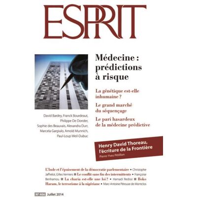 Esprit - Médecine : prédictions à risque Juillet 2014 - Collectif - Esprit - broché - Revue - Publicité Esprit - Médecine : prédictions à risque Juillet 2014 - Collectif - Esprit - broché - Revue - Publicité