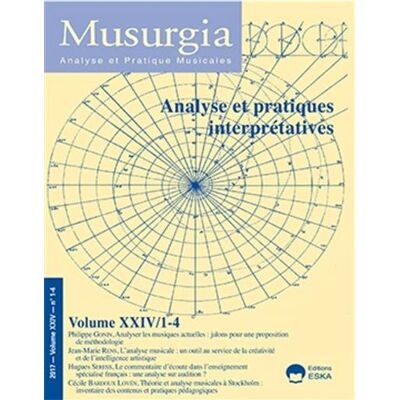 Musurgia,24-1-4 - Collectif - Eska - broché - Revue - Publicité Musurgia,24-1-4 - Collectif - Eska - broché - Revue - Publicité