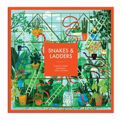 Snakes Ladders Classic Game Bandana by Galison - Publicité Snakes Ladders Classic Game Bandana by Galison - Publicité