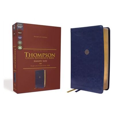 Zondervan NKJV Thompson ChainReference Bible Handy Size Leathersoft Navy Red Letter Comfort Print - Publicité Zondervan NKJV Thompson ChainReference Bible Handy Size Leathersoft Navy Red Letter Comfort Print - Publicité