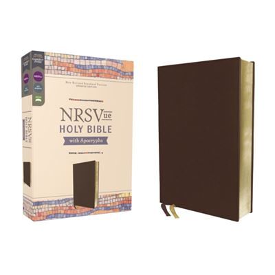NRSVue Holy Bible with Apocrypha Leathersoft Brown Comfort Print by Zondervan - Publicité NRSVue Holy Bible with Apocrypha Leathersoft Brown Comfort Print by Zondervan - Publicité