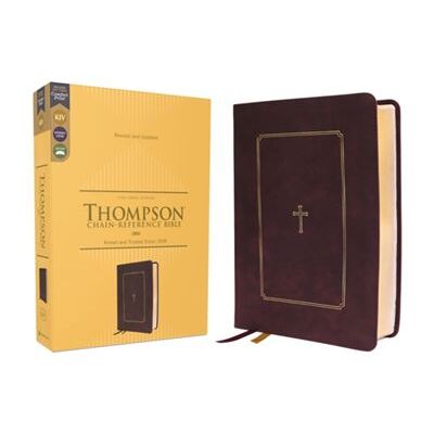 Zondervan KJV Thompson ChainReference Bible Leathersoft Burgundy Red Letter Comfort Print - Publicité Zondervan KJV Thompson ChainReference Bible Leathersoft Burgundy Red Letter Comfort Print - Publicité
