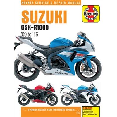Haynes Publishing Group Suzuki GSXR1000 09 16 Haynes Repair Manual by Matthew Coombs - Publicité Haynes Publishing Group Suzuki GSXR1000 09 16 Haynes Repair Manual by Matthew Coombs - Publicité