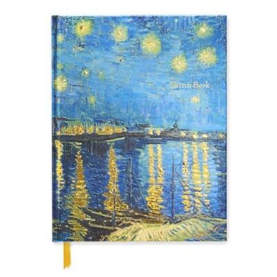 Flame Tree Publishing Vincent van Gogh Starry Night over the Rhone Blank Sketch Book - Publicité Flame Tree Publishing Vincent van Gogh Starry Night over the Rhone Blank Sketch Book - Publicité