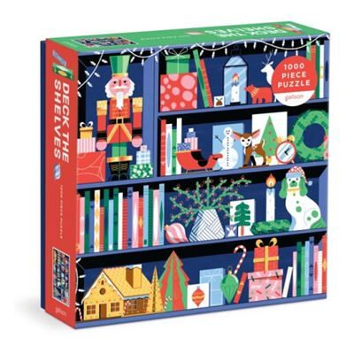 Deck the Shelves 1000 Piece Puzzle in a Square Box by Galison - Publicité Deck the Shelves 1000 Piece Puzzle in a Square Box by Galison - Publicité