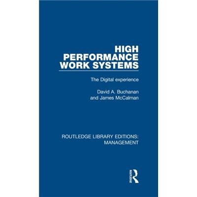 Routledge High Performance Work Systems by James McCalman - Publicité Routledge High Performance Work Systems by James McCalman - Publicité