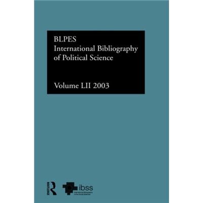 IBSS Political Science 2003 Vol.52 by The British Library of Political and Eco - Publicité IBSS Political Science 2003 Vol.52 by The British Library of Political and Eco - Publicité