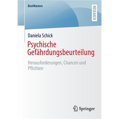 Psychische Gefahrdungsbeurteilung - Daniela Schick - Springer - Livre en Allemand - Paperback - Publicité Psychische Gefahrdungsbeurteilung - Daniela Schick - Springer - Livre en Allemand - Paperback - Publicité