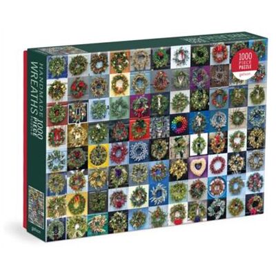 Handmade Wreaths 1000 Piece Puzzle by Galison - Publicité Handmade Wreaths 1000 Piece Puzzle by Galison - Publicité