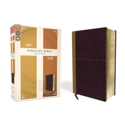 KJV Amplified Parallel Bible Large Print Leathersoft TanBurgundy Red Letter - Zondervan - Zondervan - Livre en Anglais - Leather fine binding - Publicité KJV Amplified Parallel Bible Large Print Leathersoft TanBurgundy Red Letter - Zondervan - Zondervan - Livre en Anglais - Leather fine binding - Publicité
